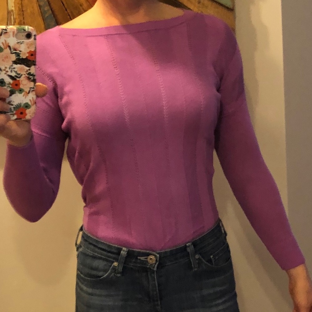 Banana Republic fuchsia lightweight sweater - xxs